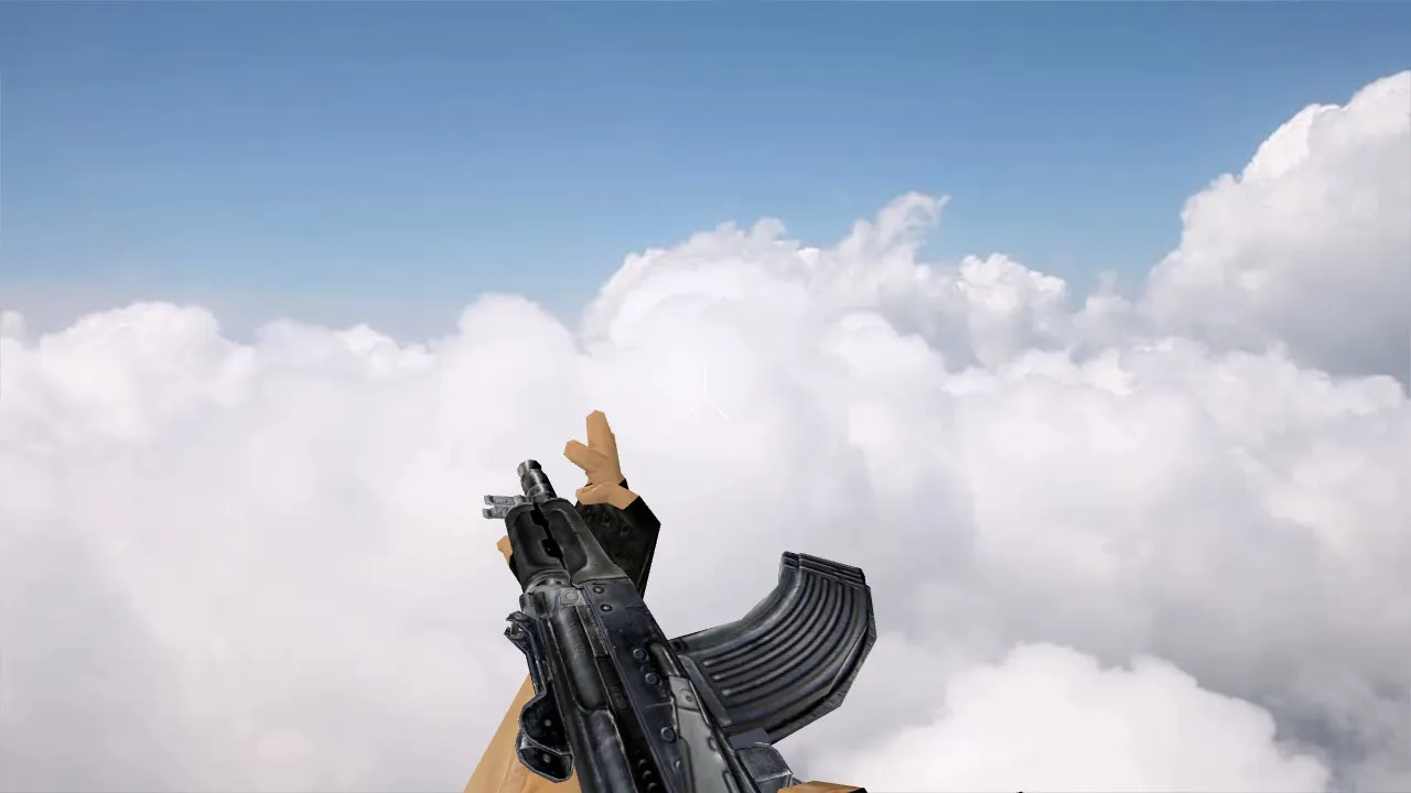 Скачать Модель AK-47 Stalker (v_ p_ w_) для CS 1.6: звуки, анимация осмотра, текстуры - Скриншот
