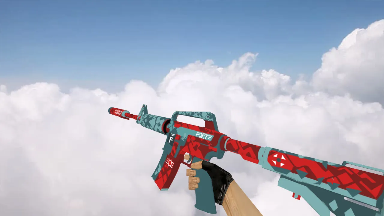 Скачать Модель «M4A1 Forte» v_m4a1_forte p_m4a1_forte w_m4a1_forte для CS 1.6: звук, анимация осмотра, текстуры - Скриншот