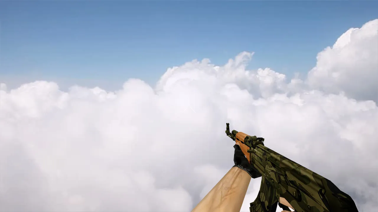 Скачать Модель АК-47 Camouflage для CS 1.6 - Качество и Дизайн - Скриншот