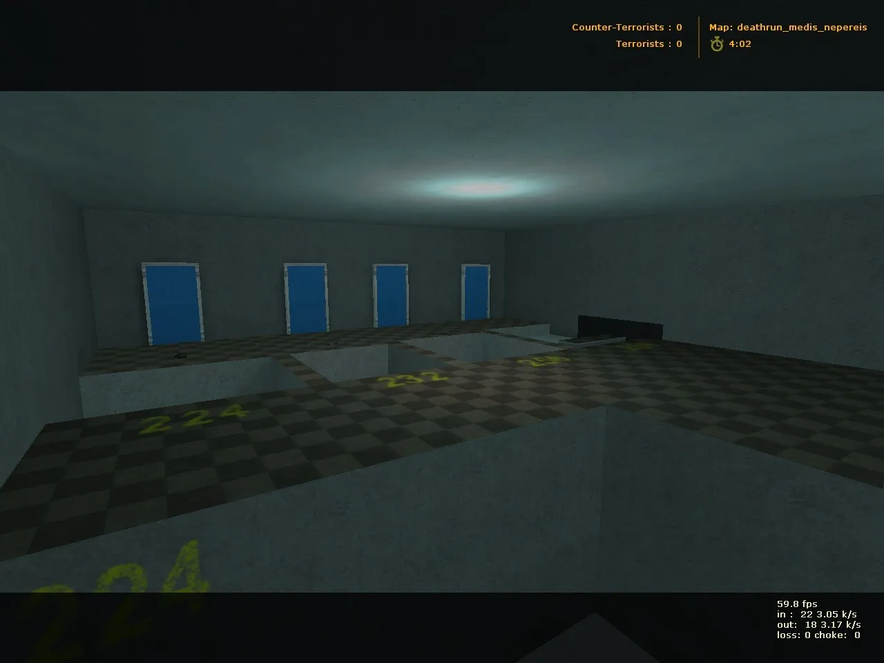Скачать deathrun_medis_nepereis — карта Deathrun для CS 1.6: точки, трассы, боты (.nav) и оптимизация - Скриншот