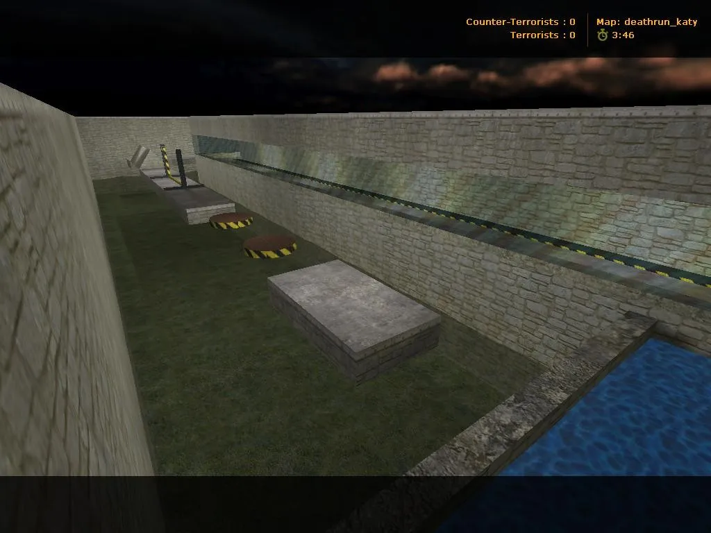 Скачать Карты deathrun: deathrun_katy для CS 1.6 — ловушки, тайминги и точки для игры без лагов - Скриншот