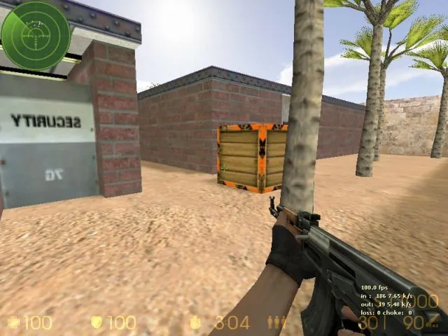 Карта de_wall для CS 1.6: Тактика и особенности — скриншот 9