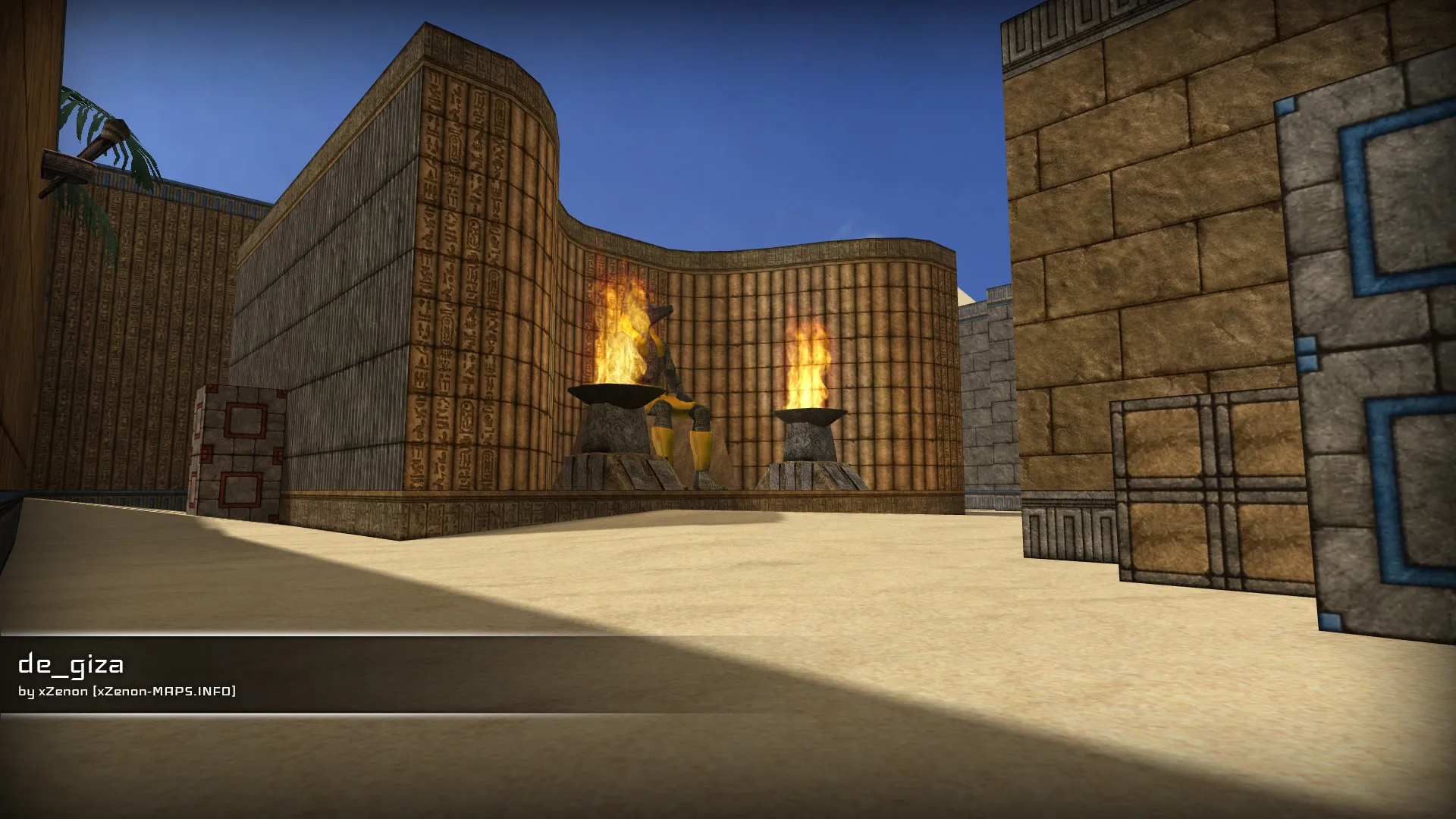 de_giza_b3 карта для CS 1.6: баланс сторон, точки, .nav для ботов, оптимизация wpoly/epoly — скриншот 6