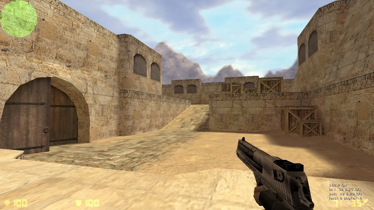 Скачать de_dust2_hng карта для CS 1.6: баланс сторон, точки, .nav, оптимизация wpoly/epoly - Скриншот