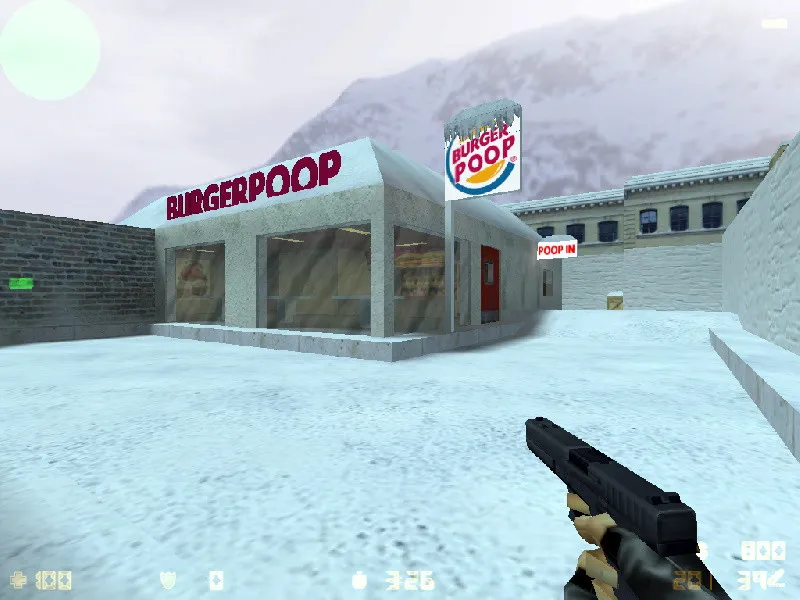Скачать Карта de_xmas_burgerpoop для CS 1.6: подробный обзор и тактики - Скриншот