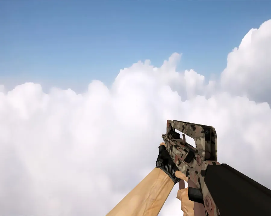 Скачать FAMAS | Калифорнийский камуфляж (CaliCamo) для CS 1.6 - Модели оружия - Скриншот