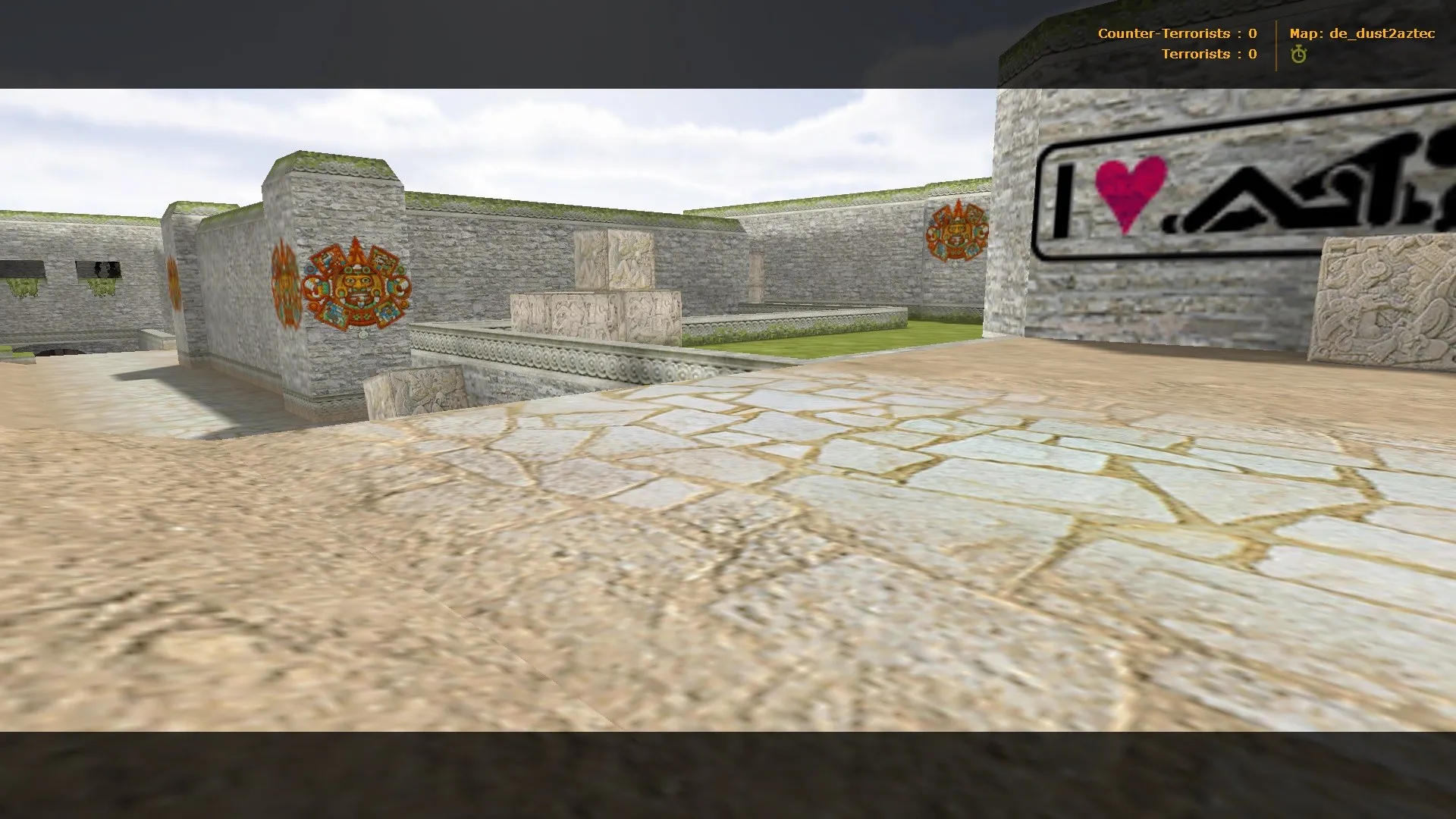 de_dust2aztec для CS 1.6: обзор карты, точки под Т/CT, .nav и оптимизация wpoly/epoly — скриншот 8