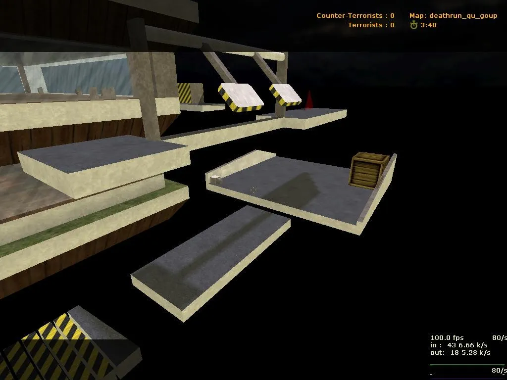 Скачать deathrun_qu_goup — карта Deathrun для CS 1.6: точки, маршруты, .nav и оптимизация - Скриншот