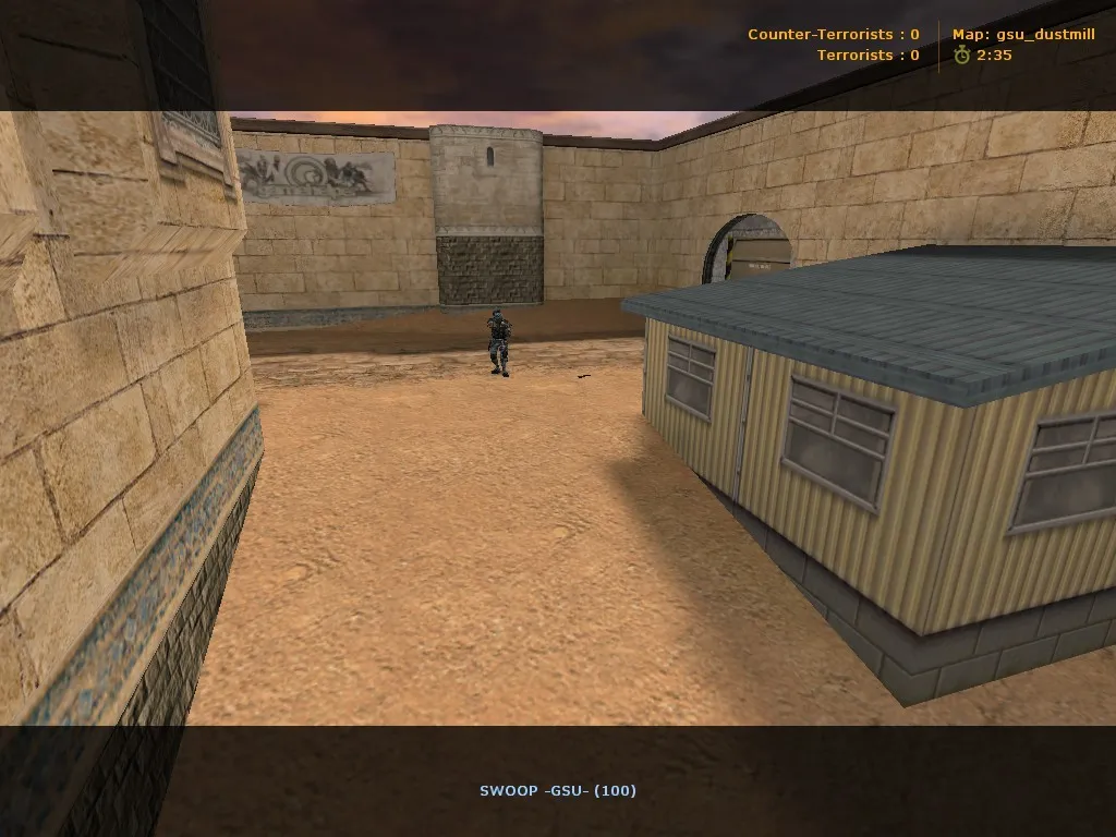 Карта gsu_dustmill для CS 1.6 - Особенности и Тактики — скриншот 1