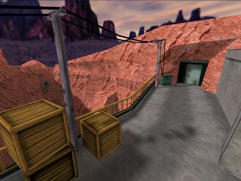 de_gorge карта для CS 1.6: баланс сторон, точки под клак, .nav для ботов и оптимизация wpoly/epoly — скриншот 6