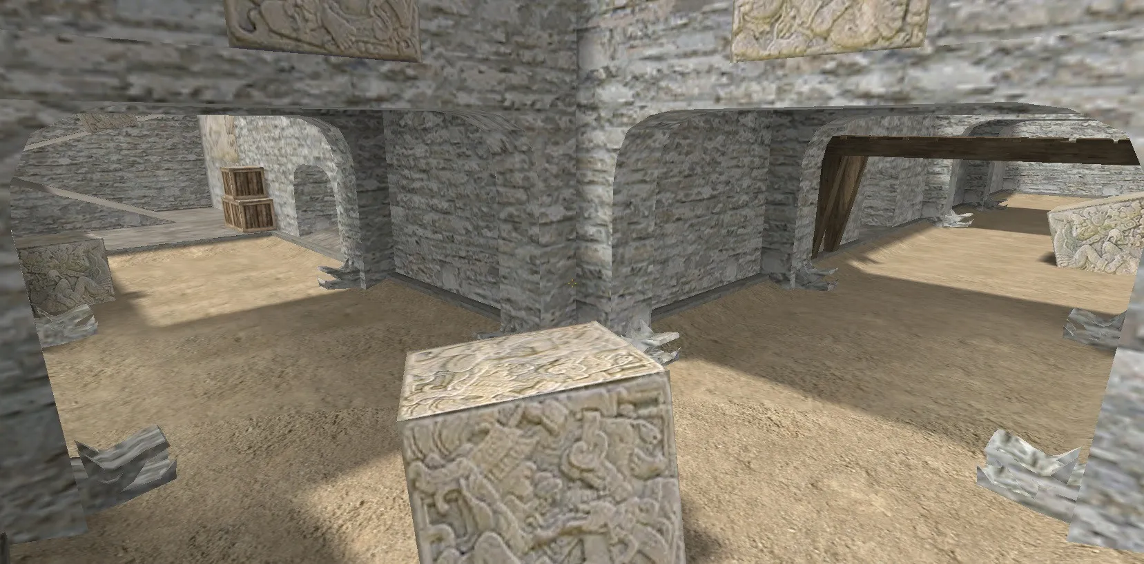 de_aztec5 карта для CS 1.6: тактика за Т и КТ, точки, .nav, оптимизация, wpoly/epoly — скриншот 5