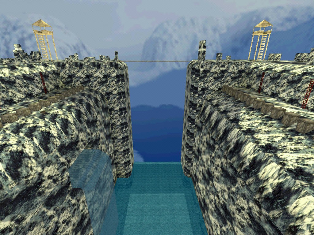 awp_snowmountains_waterfall — скриншот 1
