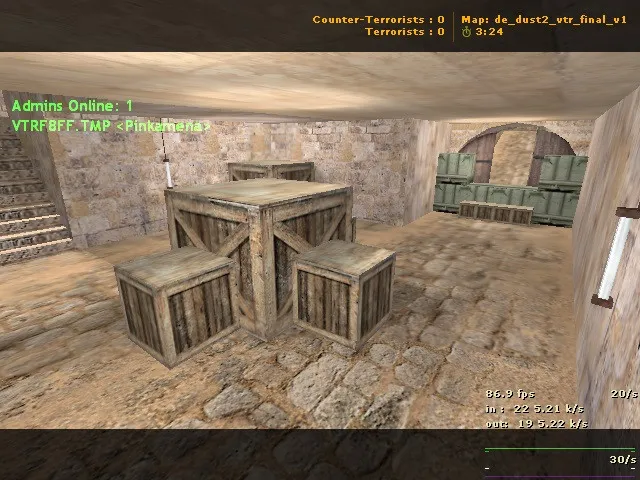Скачать de_dust2_vtr_final_v1 — карта DE для CS 1.6: точки, ротации, .nav, оптимизация - Скриншот