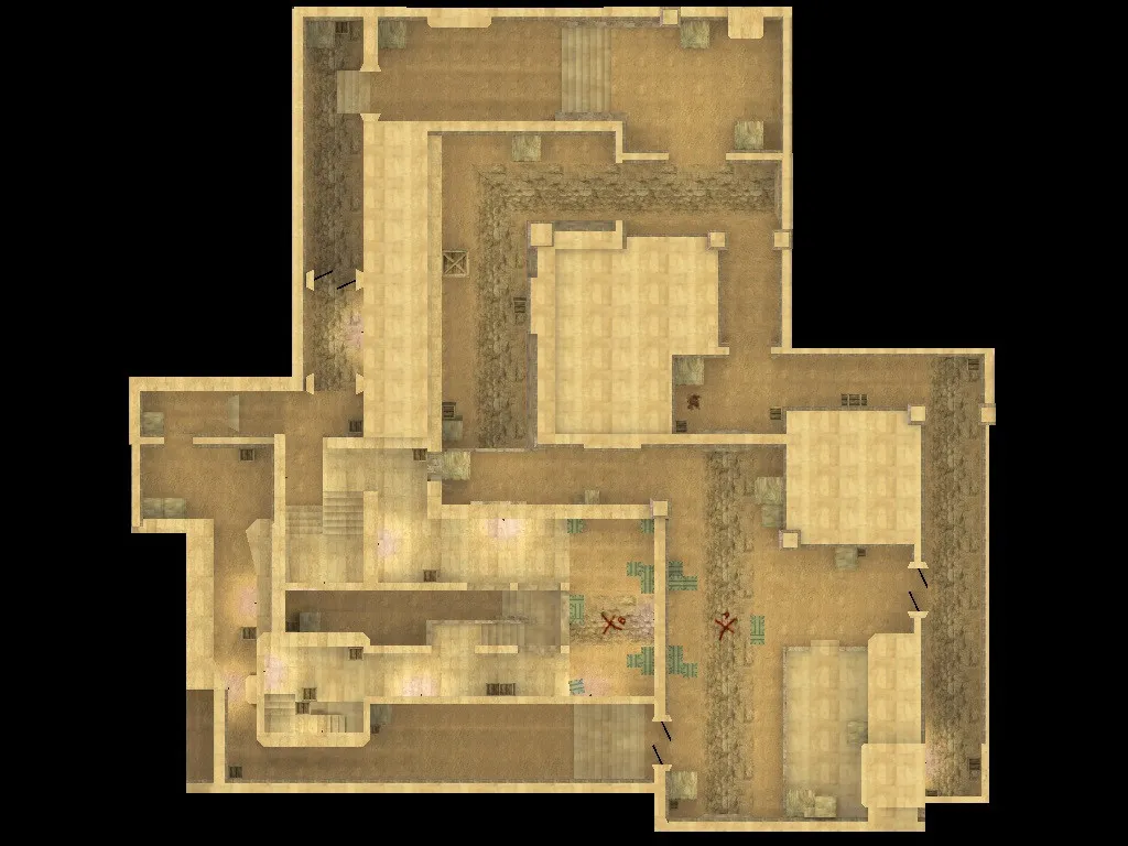 de_dust2020 — карта для CS 1.6: баланс сторон, точки под клатчи, оптимизация wpoly/epoly — скриншот 10