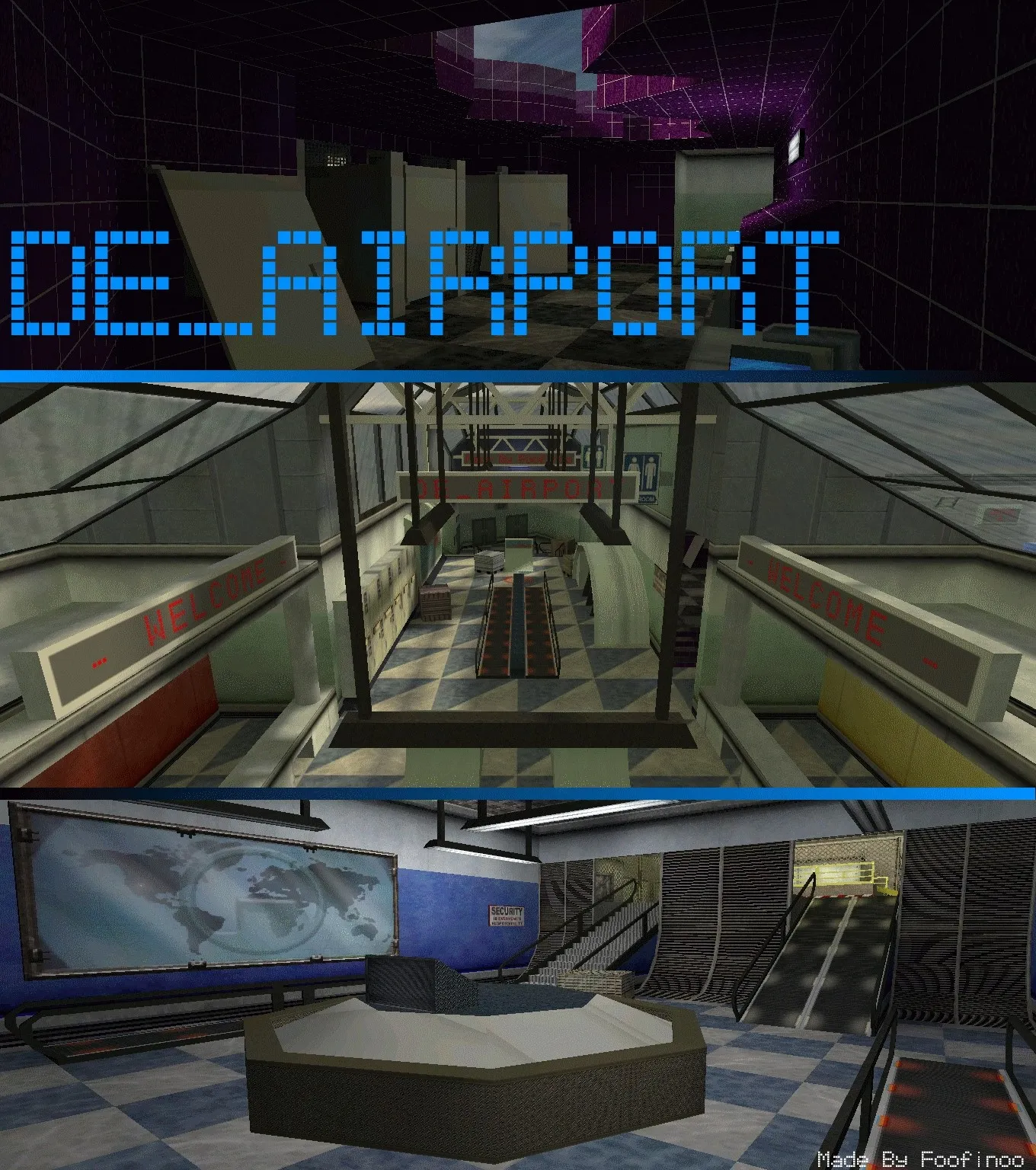 Скачать Карта de_airport для CS 1.6: точки, раунды, баланс сторон и оптимизация wpoly/epoly - Скриншот