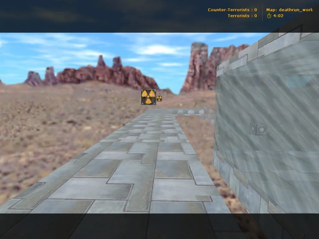 Скачать deathrun_work для CS 1.6: точки, баланс сторон, .nav для ботов, оптимизация wpoly/epoly - Скриншот