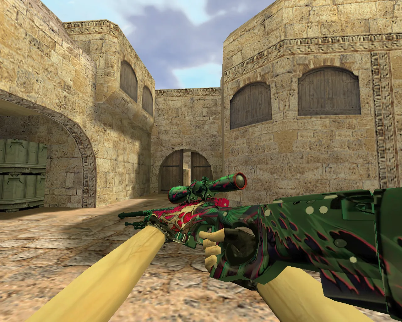 Скачать Модель «AWP Тьма» для CS 1.6 - Уникальный скин для снайперской винтовки - Скриншот