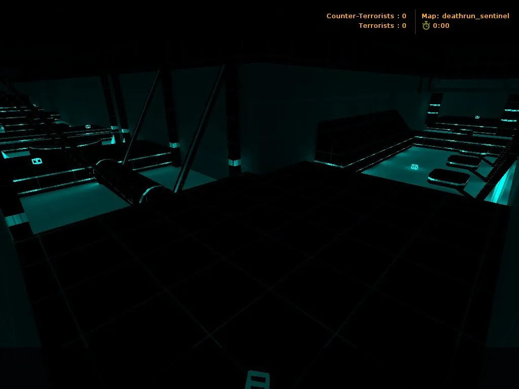 Скачать deathrun_sentinel для CS 1.6: тактика за CT/T, точки, .nav для ботов, оптимизация wpoly/epoly - Скриншот