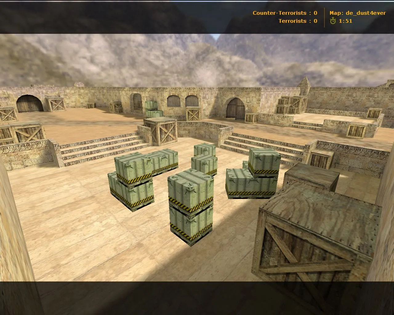 Скачать de_dust4ever — карта для CS 1.6: точки, маршруты, баланс сторон, .nav и оптимизация wpoly/epoly - Скриншот