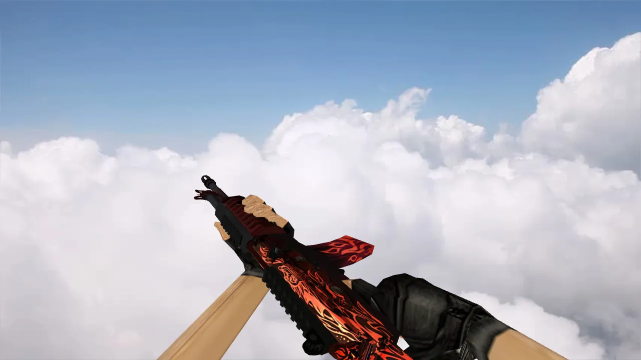 Скачать Модель Galil Scorching Dragon для CS 1.6 - Уникальные текстуры и анимация - Скриншот
