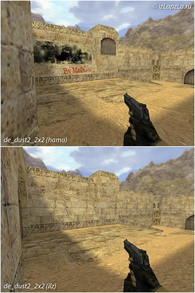 Скачать de_dust2_2x2_ilz — DE карта для CS 1.6: баланс сторон, точки, спавны и нав для ботов - Скриншот