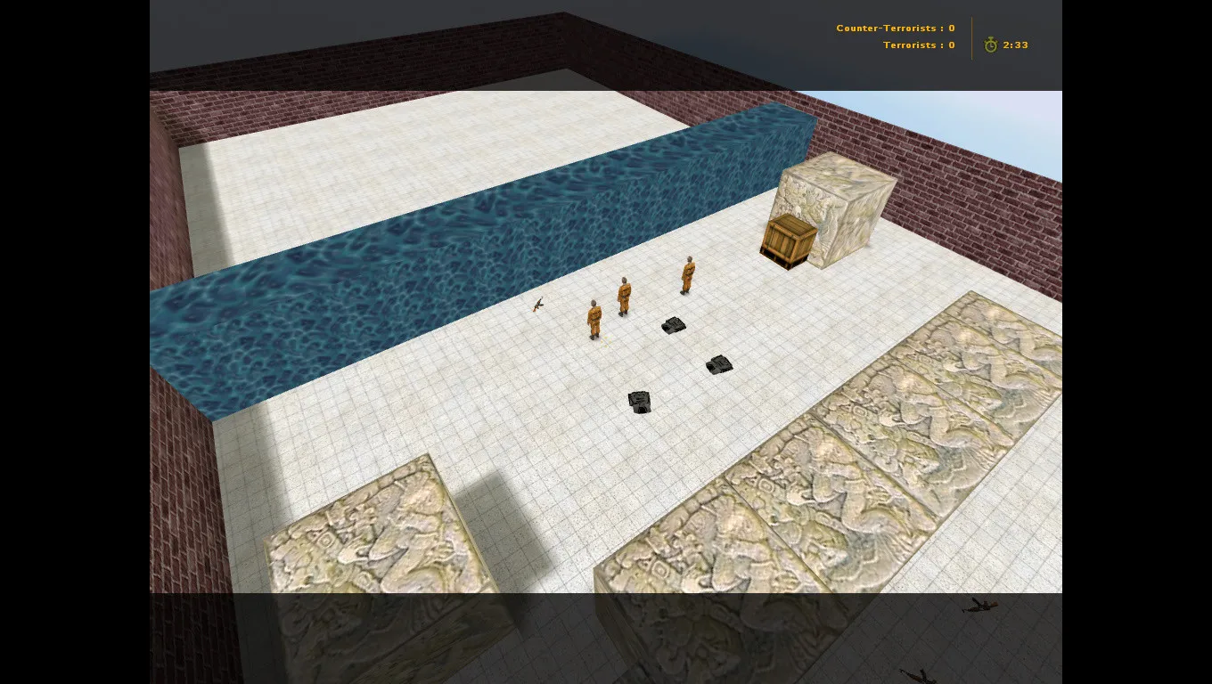 Скачать aim_steam100tb_map для CS 1.6: layout, точки, bot .nav, оптимизация wpoly/epoly и настройки под сервер - Скриншот