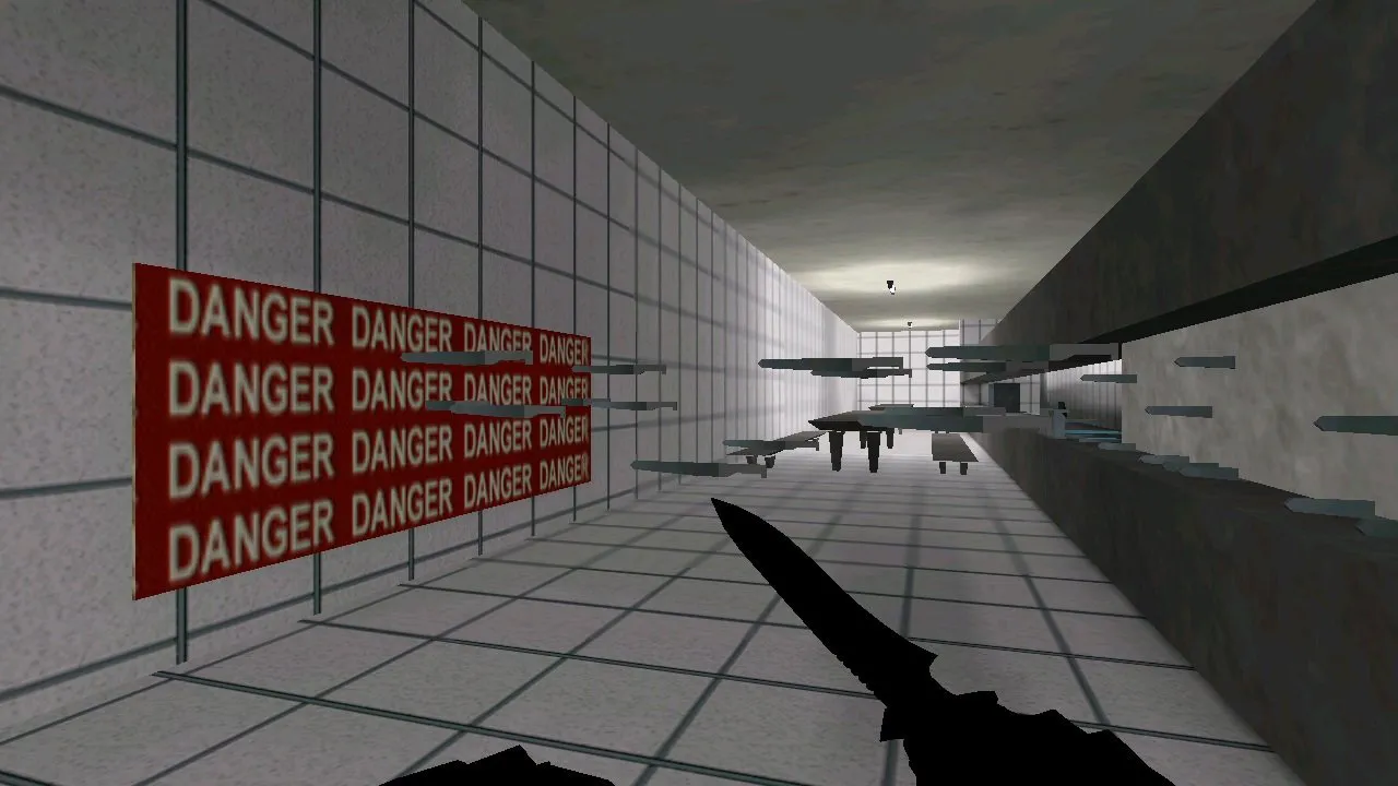 Скачать deathrun_alcatraz для CS 1.6: карта deathrun, тактические точки, .nav для ботов и оптимизация - Скриншот