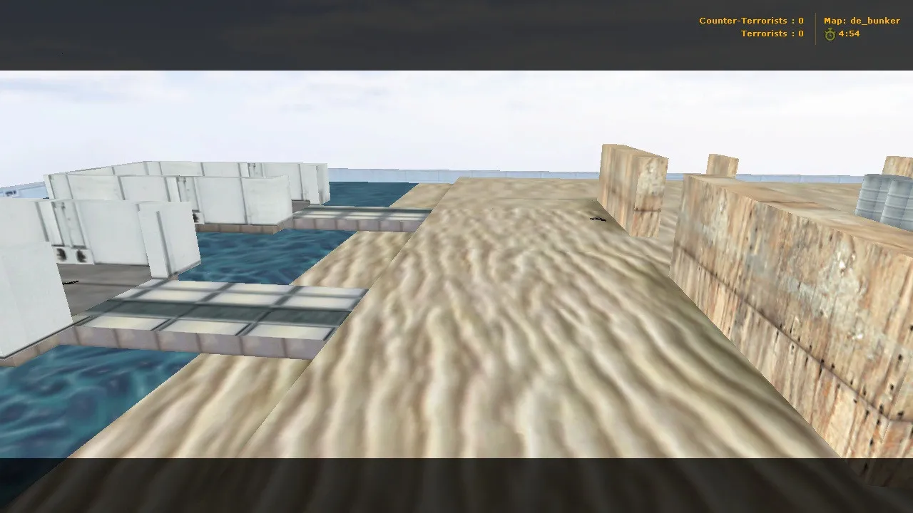 Скачать de_bunker для CS 1.6: спавны, точки, .nav для ботов и оптимизация карты - Скриншот