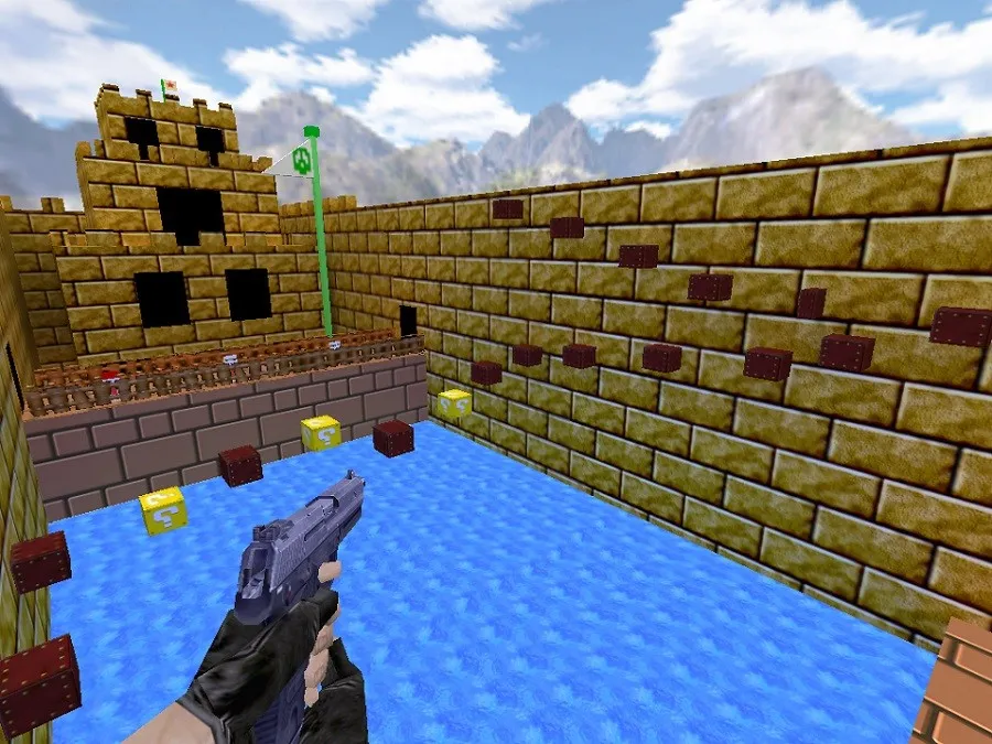 Скачать deathrun_mario_nigga2 для CS 1.6: точки, ловушки и маршруты для T/CT - Скриншот