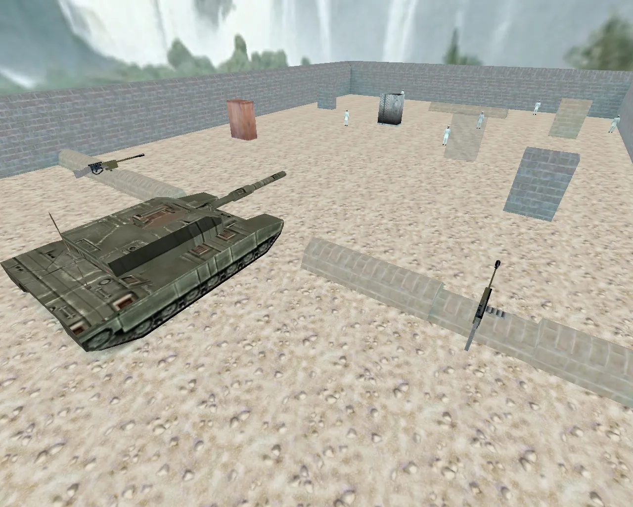 Скачать Карта cs_tank для CS 1.6: баланс сторон, точки, .nav для ботов и оптимизация wpoly/epoly - Скриншот