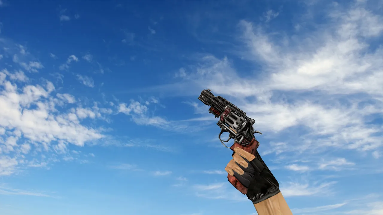 Скачать Модель R8 Revolver New Order для CS 1.6: улучшенные текстуры и анимация - Скриншот