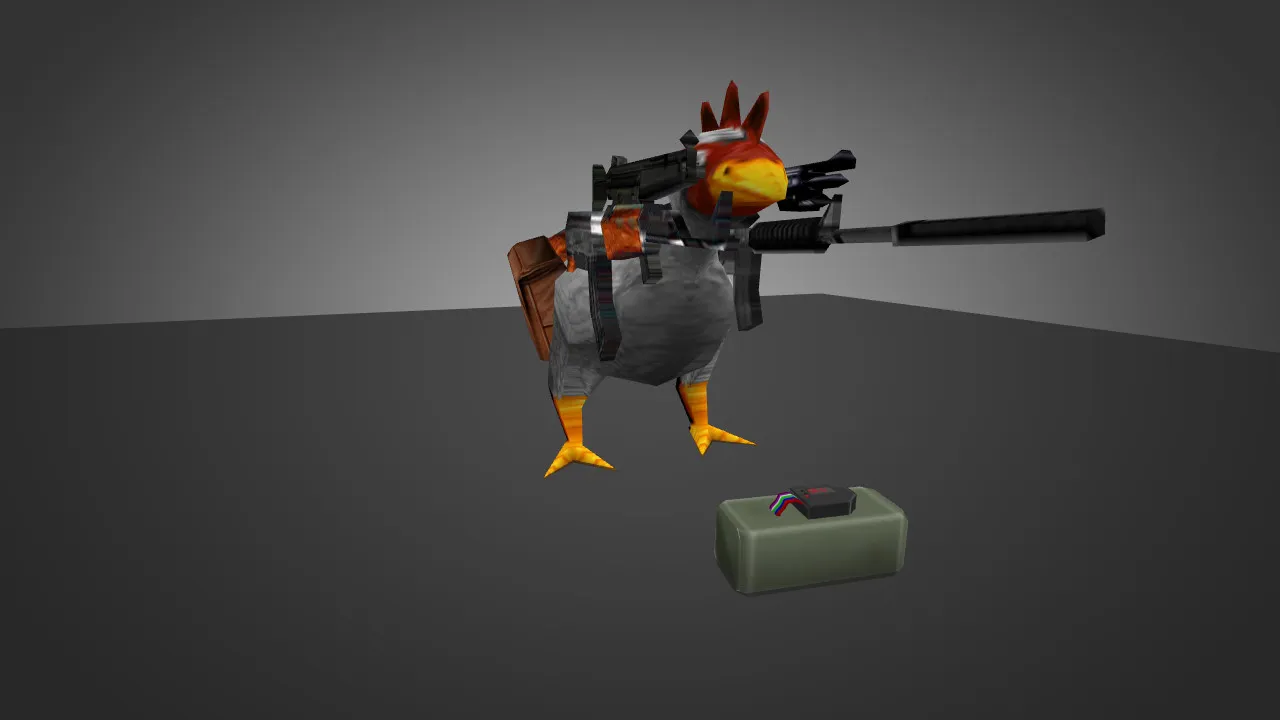 Скачать Модель «Die-Hard Chicken» для CS 1.6 - Уникальный скин для Вашего героя - Скриншот