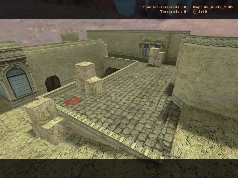 Скачать de_dust2_2009 для CS 1.6: баланс сторон, точки под плент и раундовые схемы - Скриншот