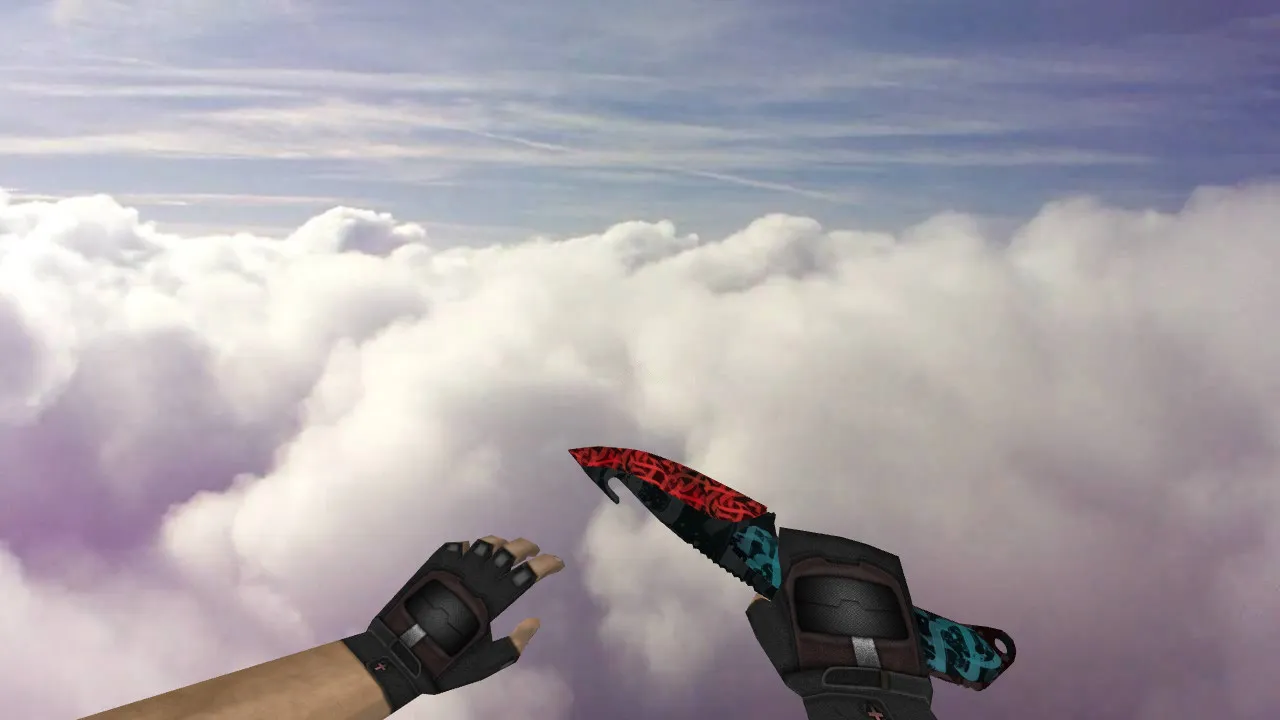 Скачать Модель «Gut Knife Calligraffiti» v_ нож для CS 1.6: p_ w_ файлы, анимация осмотра, звуки и текстуры - Скриншот