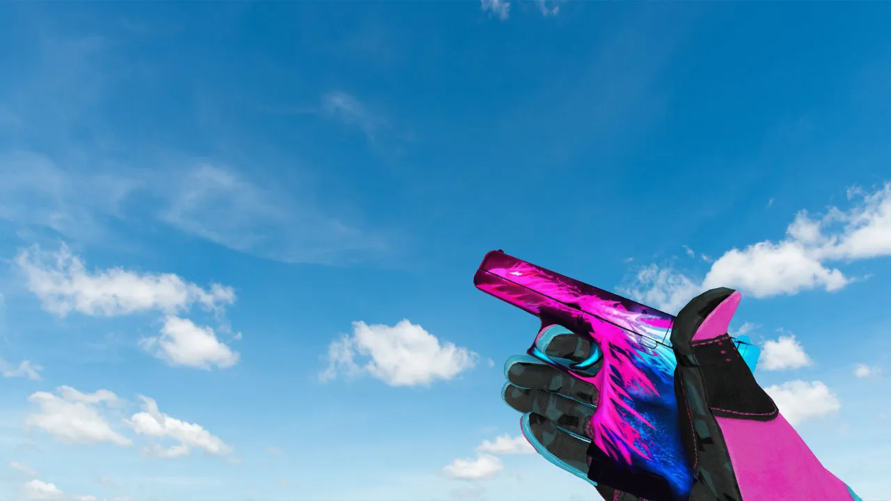 Скачать Glock Splash Burn для CS 1.6: Качественная модель с уникальным дизайном - Скриншот