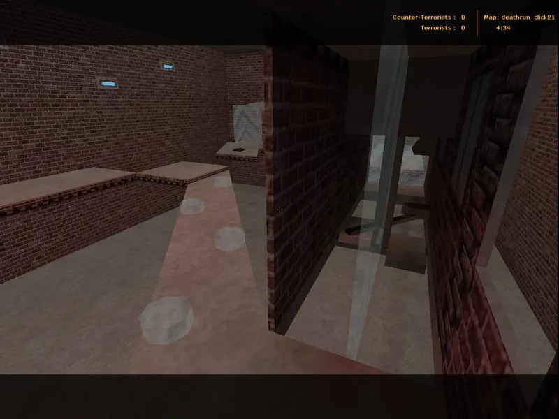 deathrun_click21 для CS 1.6: карта Deathrun, точки, .nav для ботов, баланс и оптимизация — скриншот 4