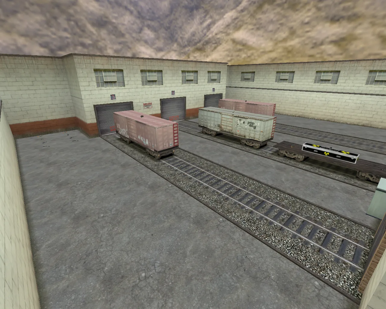 Скачать fy_train для CS 1.6: тактика, оптимизация, .nav и настройка под 5v5/паблик - Скриншот