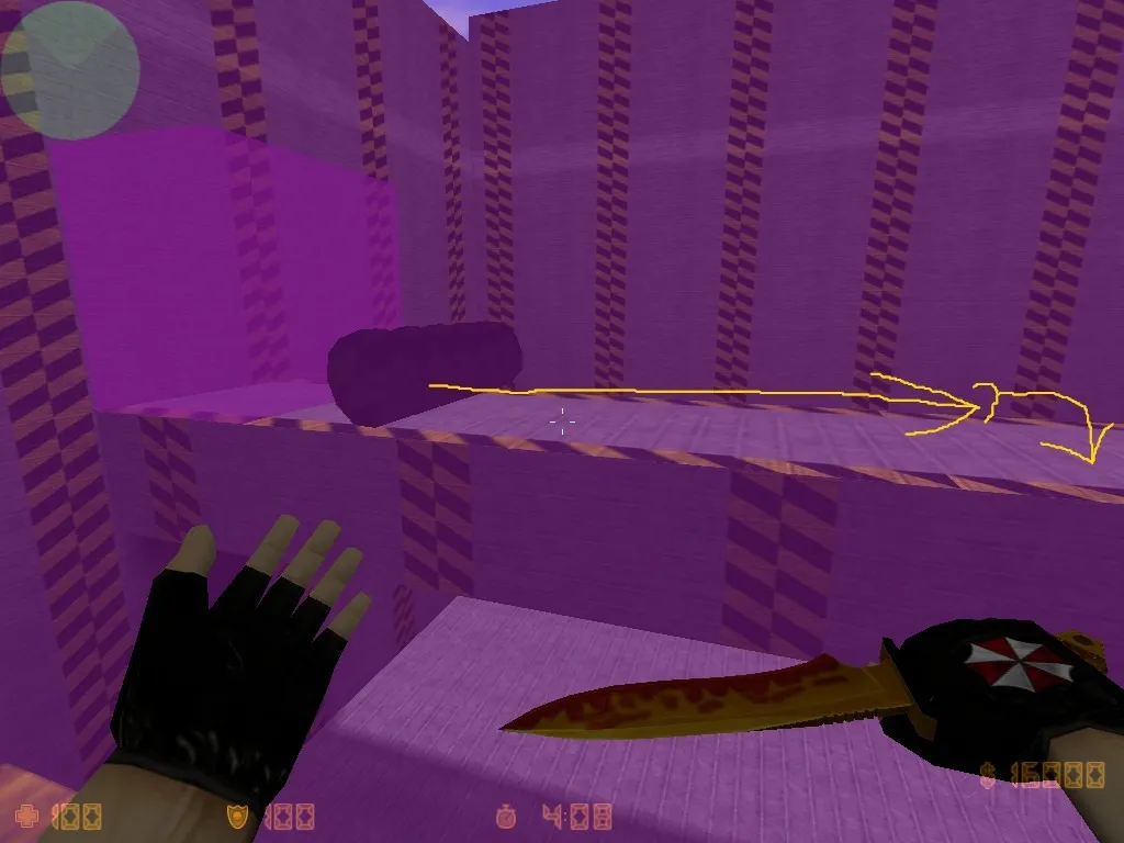 deathrun_n3rd для CS 1.6: геймплей Deathrun, точки, маршруты и настройка под ботов — скриншот 9