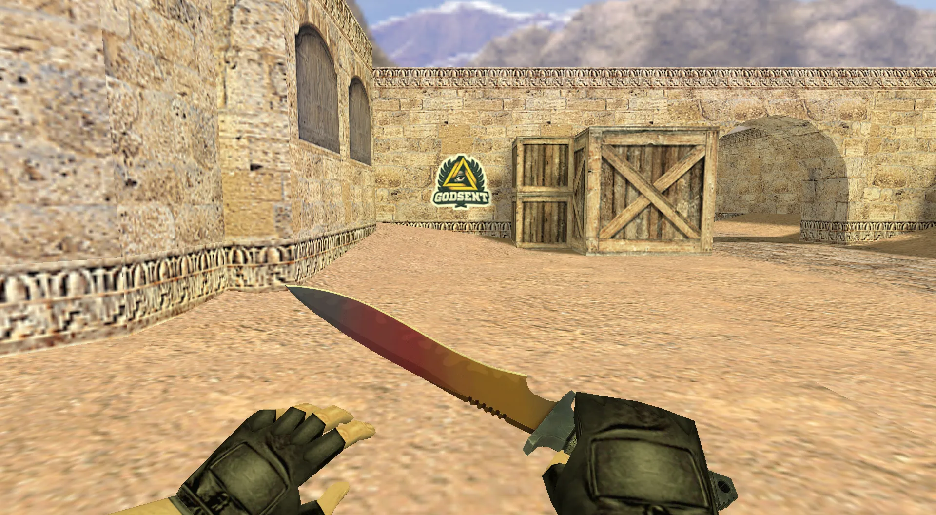 Скачать Граффити «GODSENT Logo» для CS 1.6 - Идеальный выбор для киберспорта - Скриншот