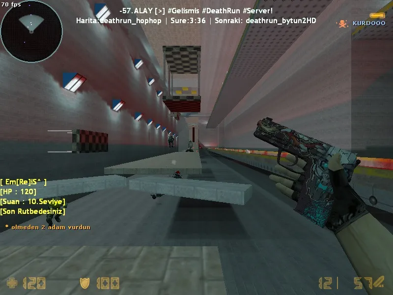 deathrun_hophop для CS 1.6: карта deathrun, точки, .nav для ботов и оптимизация под старые ПК — скриншот 7