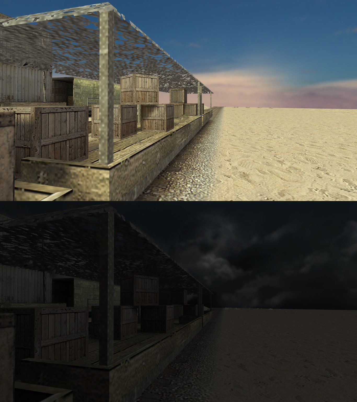Скачать zm_2trains v3 Day/Night - Скриншот