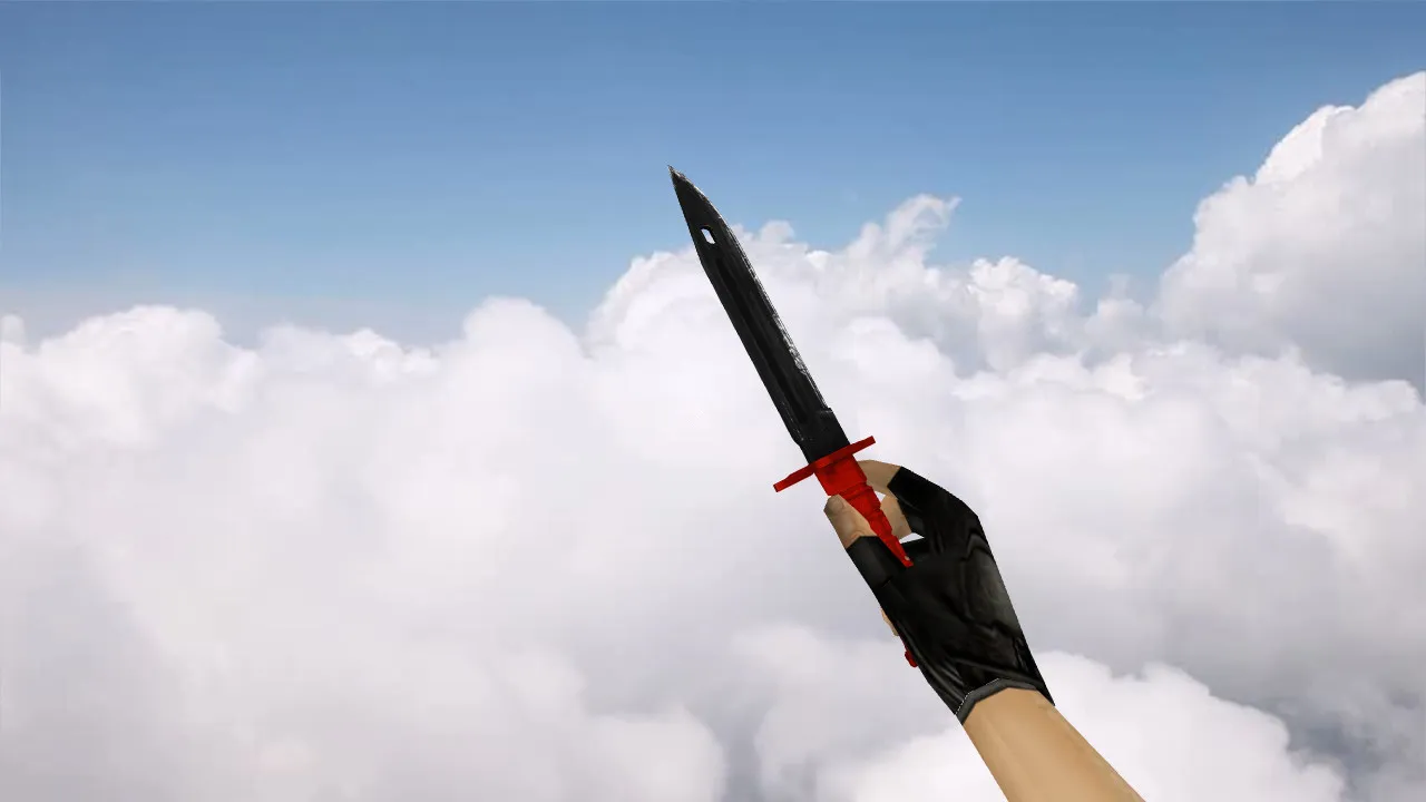 Скачать Модель ножа v_ Bayonet Nitro + p_ и w_ для CS 1.6: звуки, анимация осмотра, текстуры - Скриншот