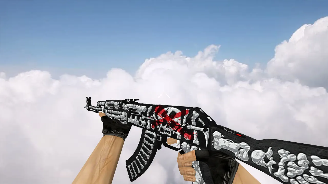 Скачать Модель АК-47 Bone Hunter для CS 1.6 - Оружие для точных выстрелов - Скриншот