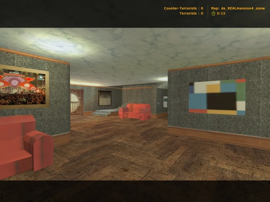 Скачать Карта de_realmansion4_snow для CS 1.6 – детальный обзор и тактика - Скриншот