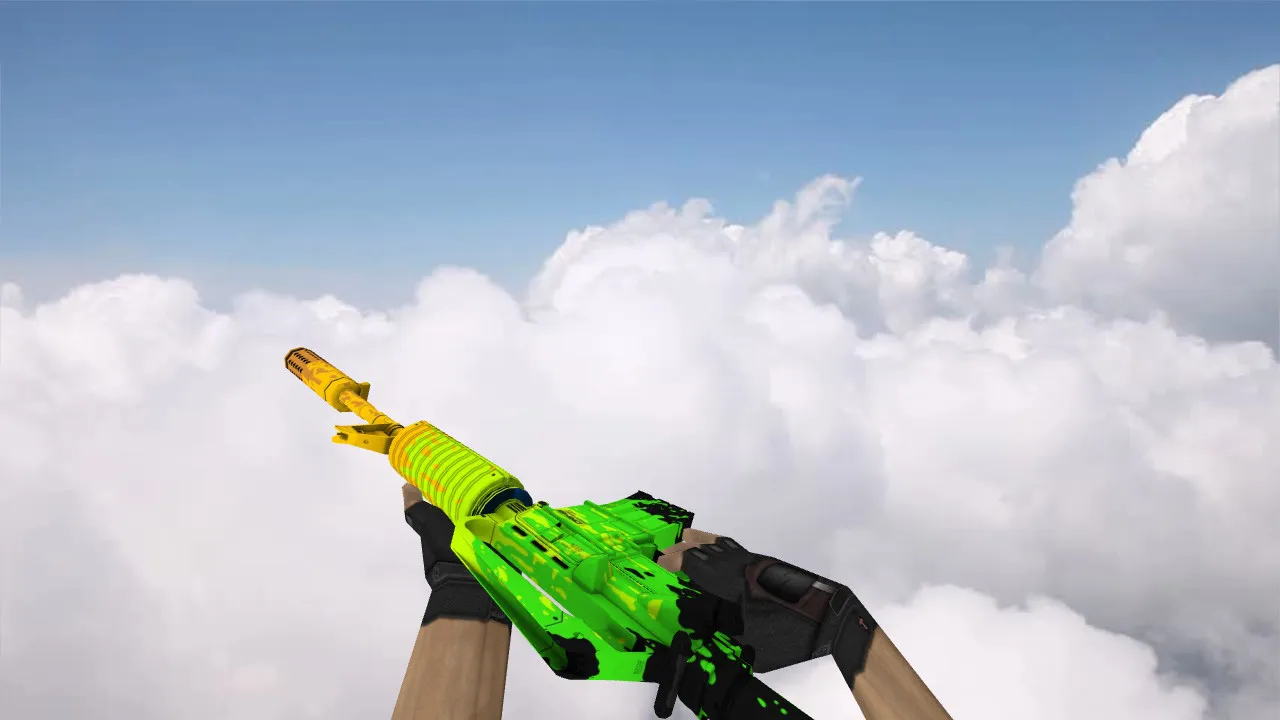Скачать Модель M4A1 «Fat Cap» для CS 1.6: v_/p_/w_ файлы, звуки, анимация осмотра, текстуры - Скриншот