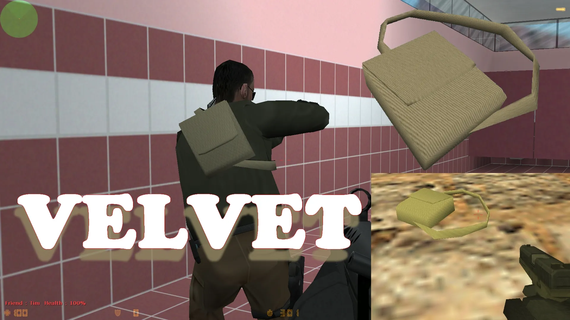 Модель «Modern Backpack» для CS 1.6: v_ p_ w_ модели, звуки, анимация осмотра, текстуры и настройка — скриншот 10