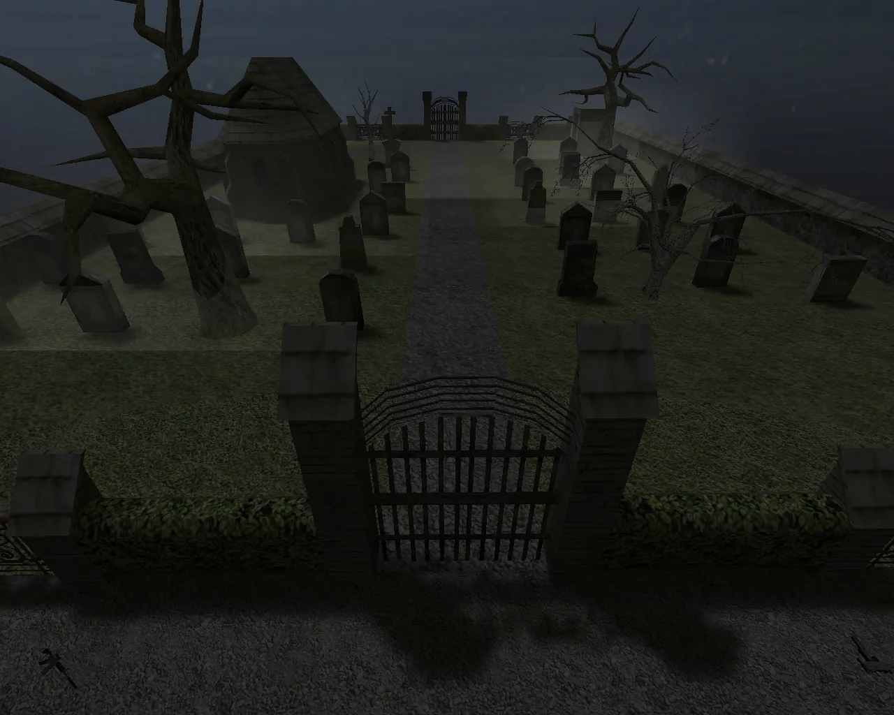 Скачать fy_cemetery карта для CS 1.6: план-схема, ротации, точки, оптимизация и боты - Скриншот