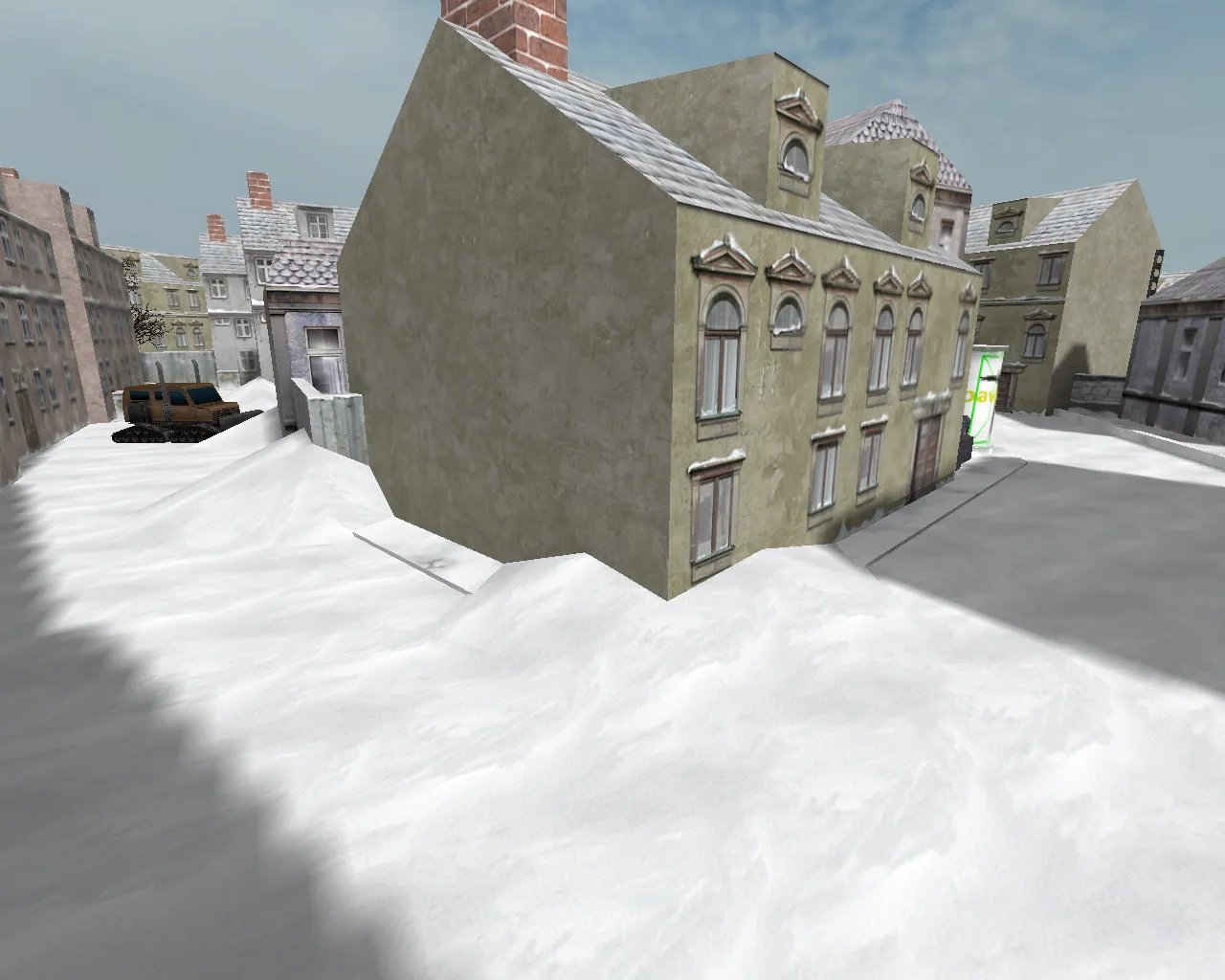 Скачать cs_winter для CS 1.6: тактики сторон, точки, .nav для ботов и оптимизация карт - Скриншот