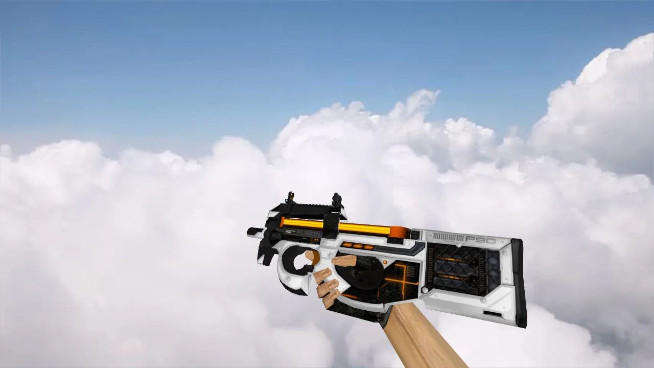 Скачать Модель «P90 Fusion» для CS 1.6: уникальный визуальный стиль - Скриншот