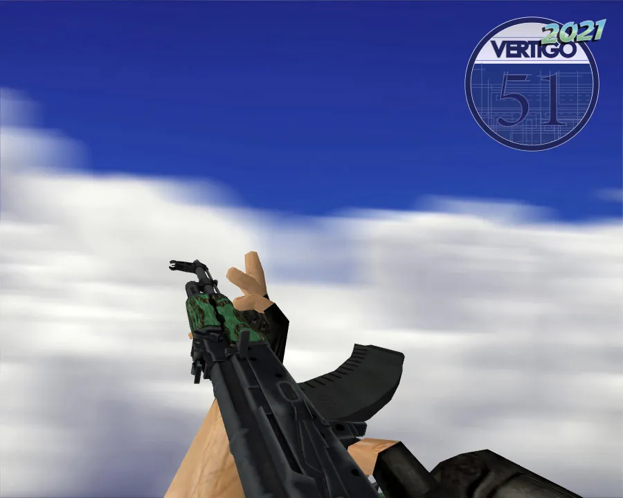 Скачать AK-47 | Зелёный глянец для CS 1.6 - Модели оружия - Скриншот